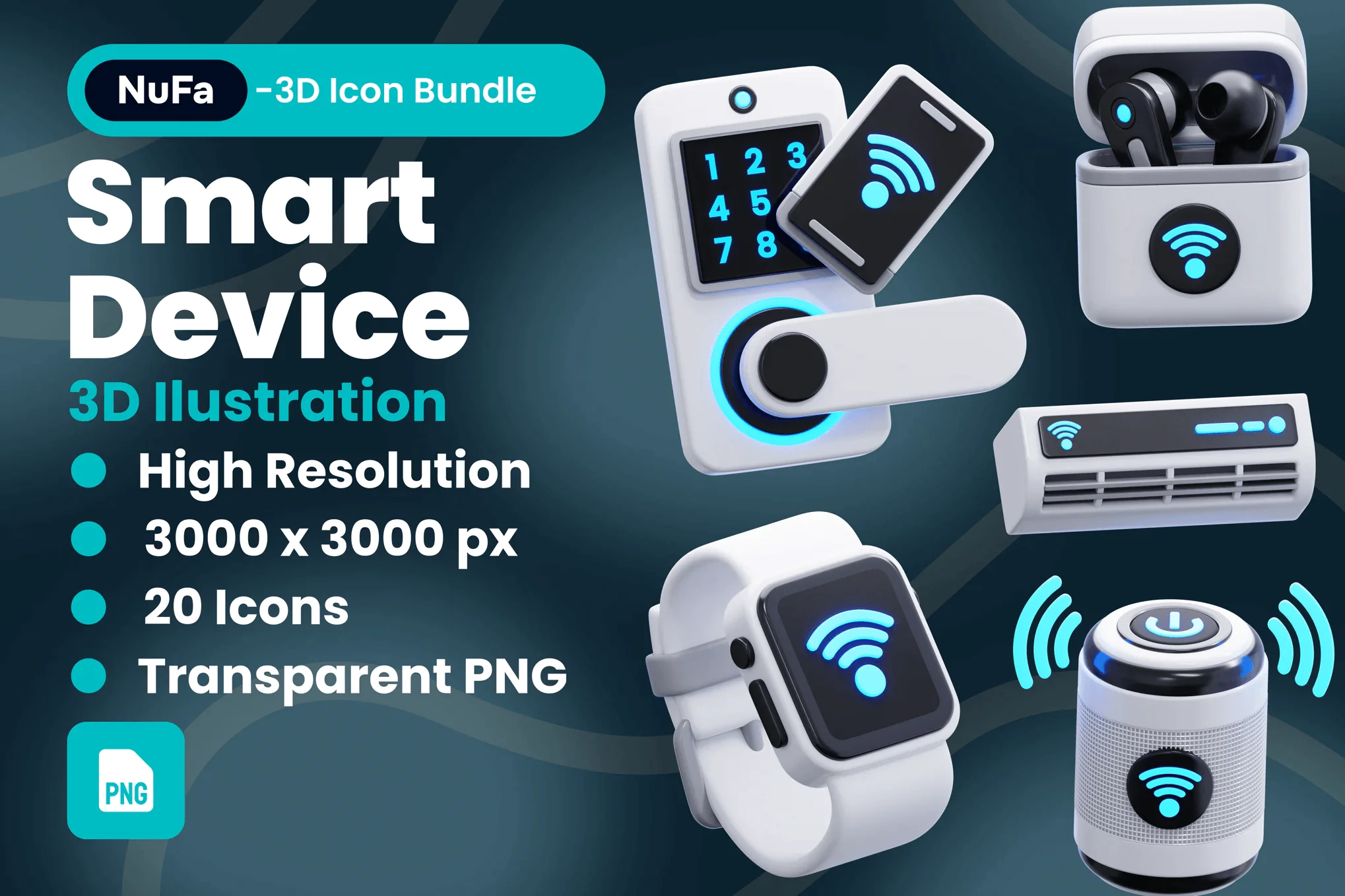 Smart Device 3d Icon Pack