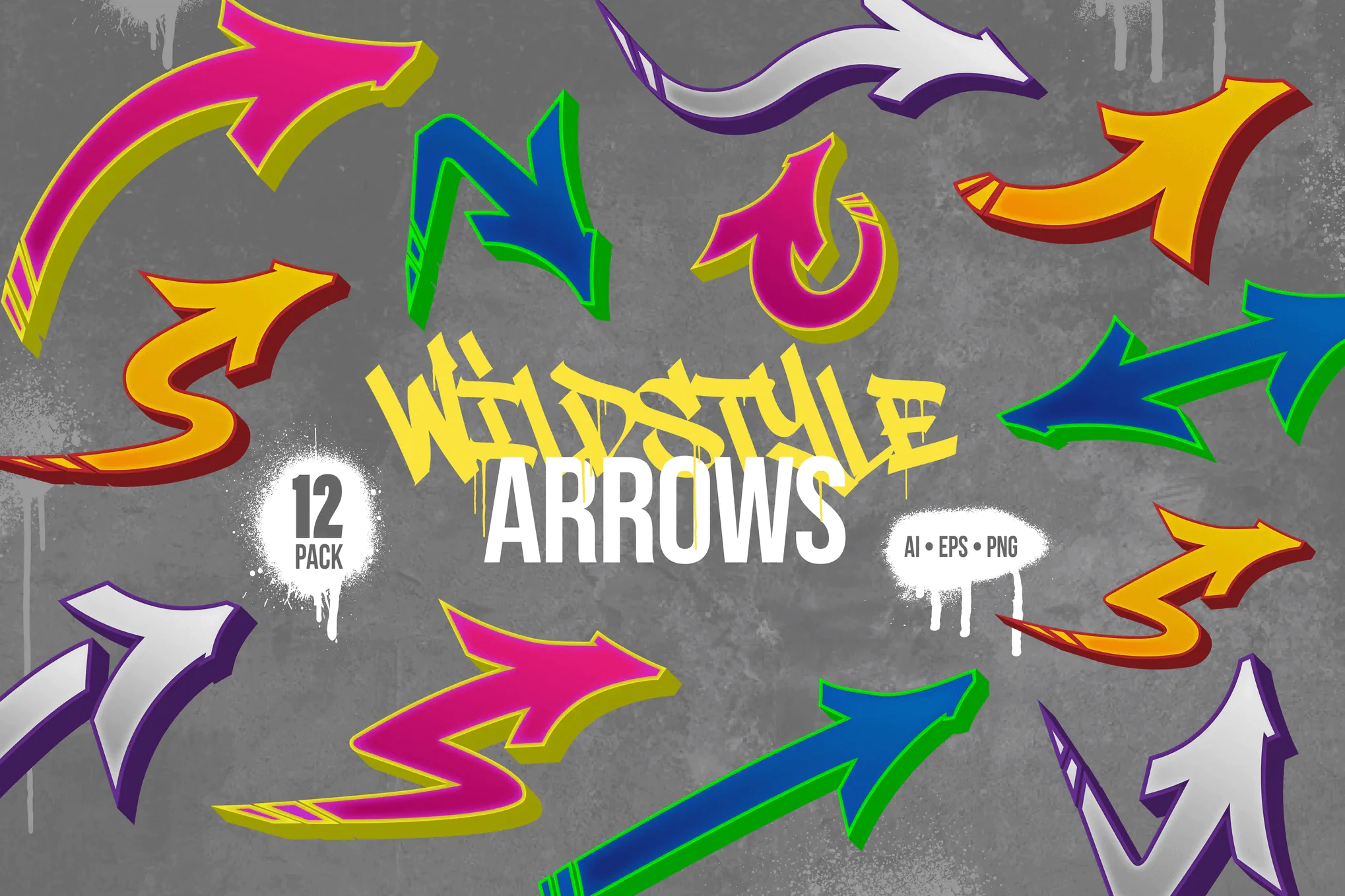 Wildstyle Graffiti Arrows Pack