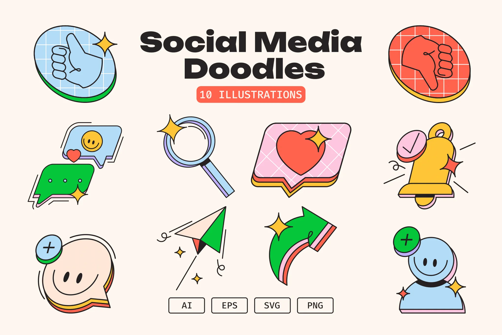 Social Media Doodles