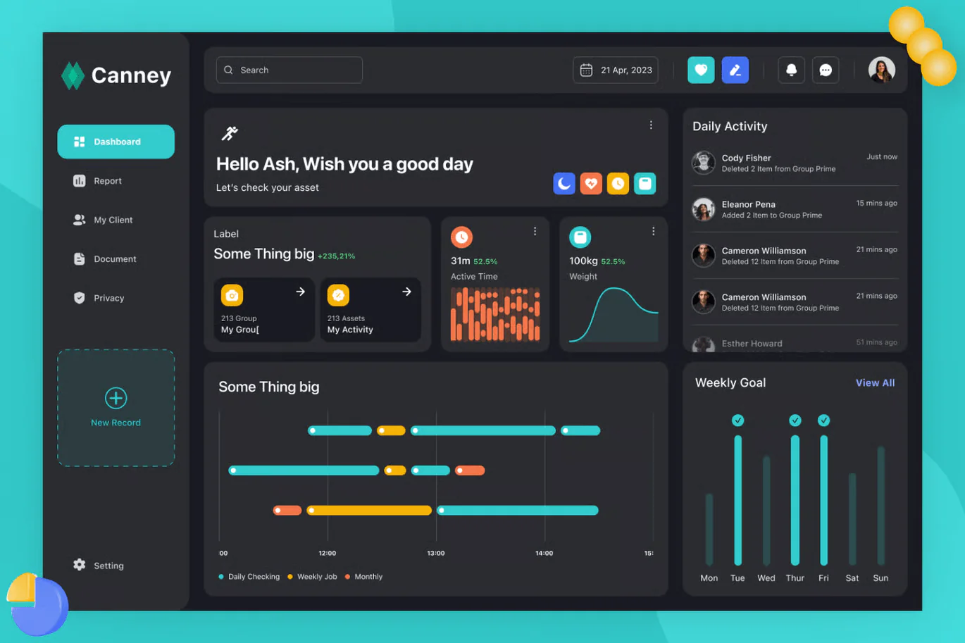 Canney Dashboard UI Kit