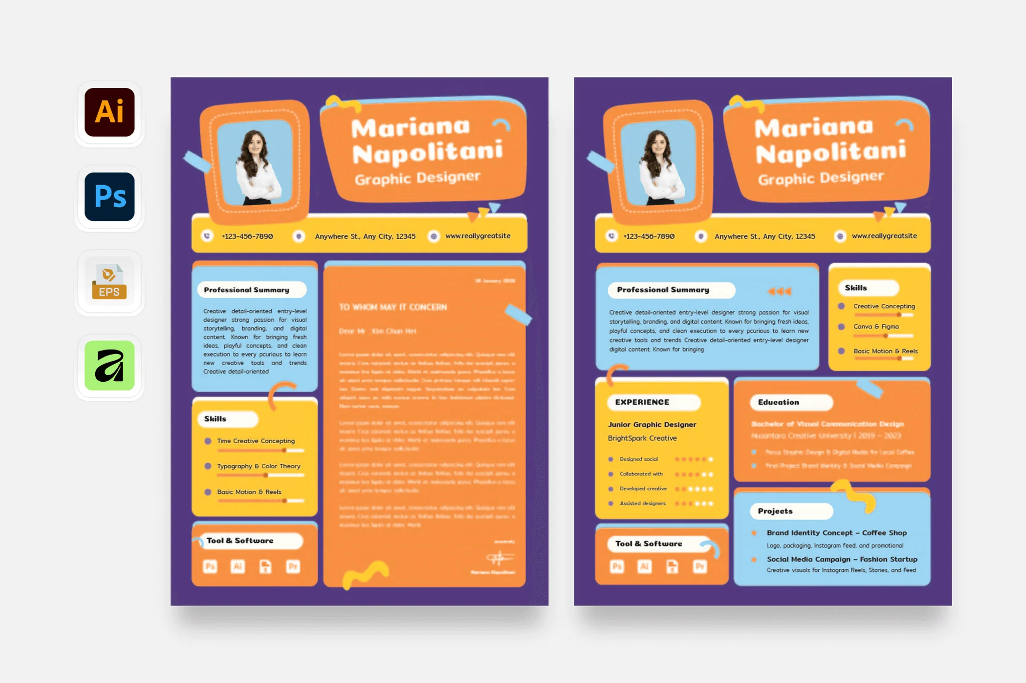 Creative Fun CV Resume