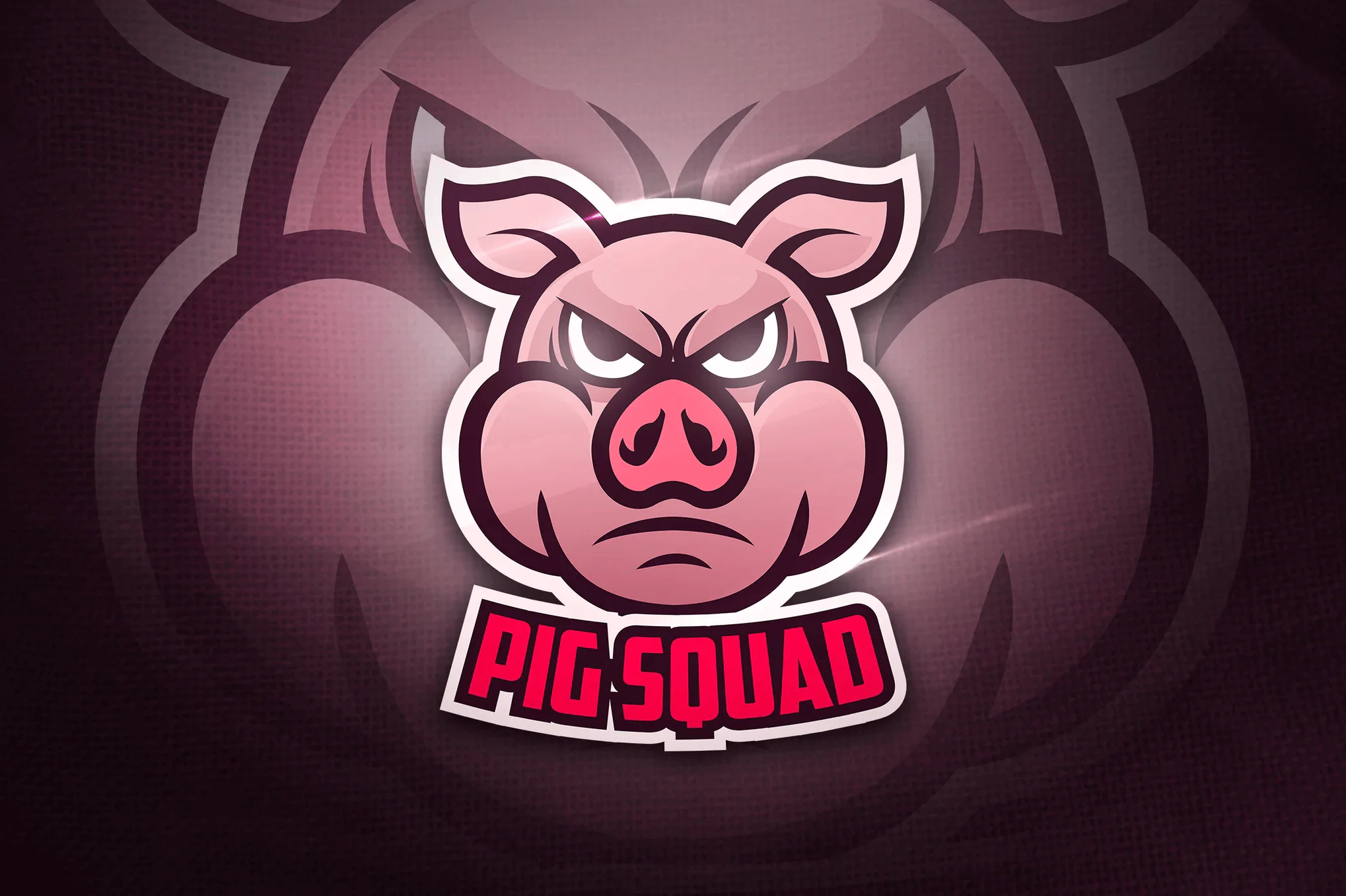 Pig Squad - Mascot & Esport Logo