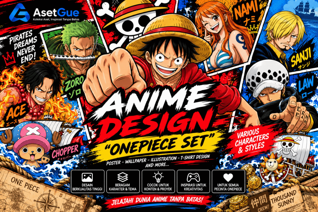ANIME DESIGN - ONEPIECE SET