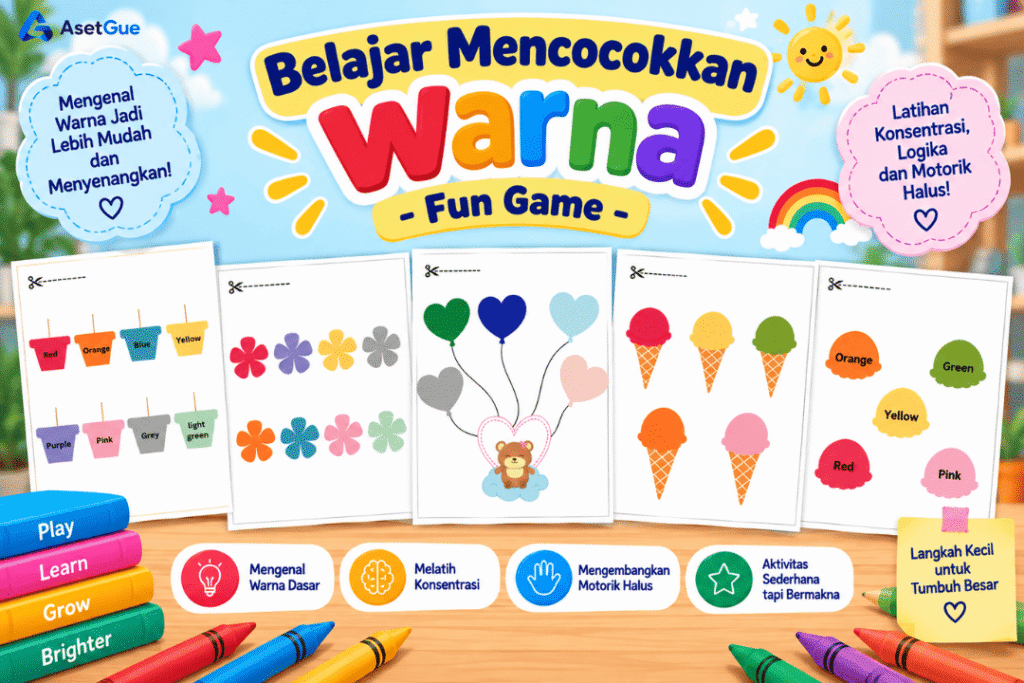 Belajar Mencocokkan Warna – Fun Game