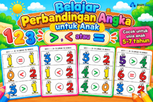 Belajar Perbandingan Angka untuk Anak usia 5 - 7 Tahun