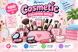 Cosmetic Coloring Book – 100 Halaman
