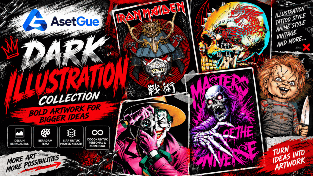DESAIN DARK ILLUSTRATION COLLECTION