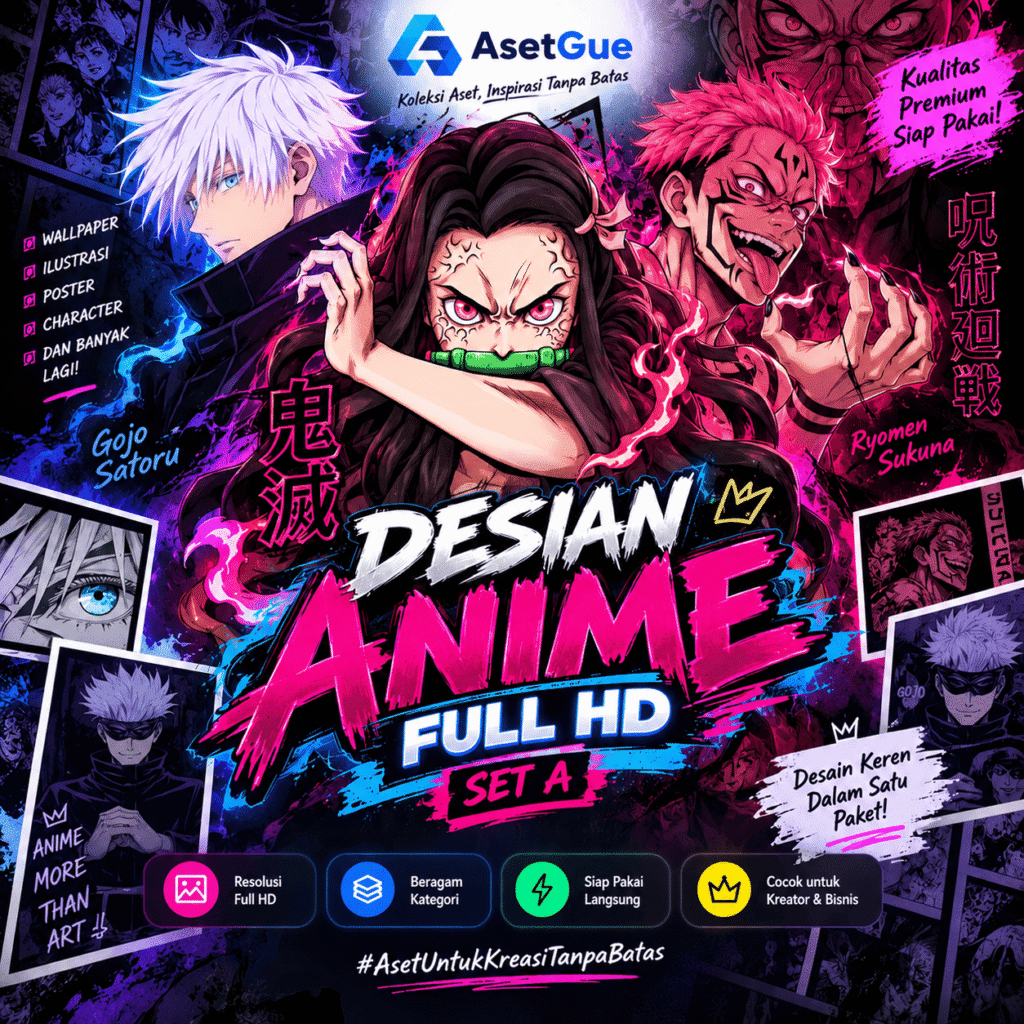 Desain Anime Full HD – Set A