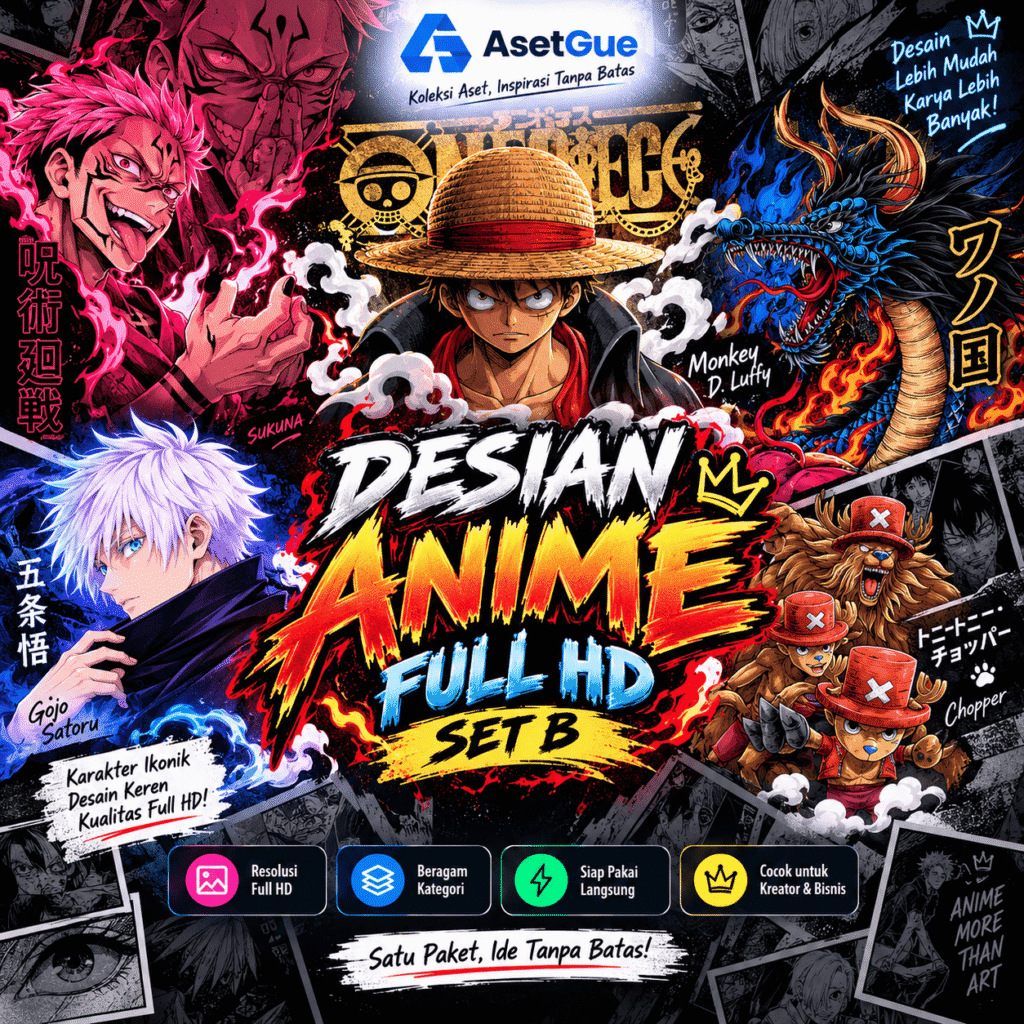 Desain Anime Full HD – Set B