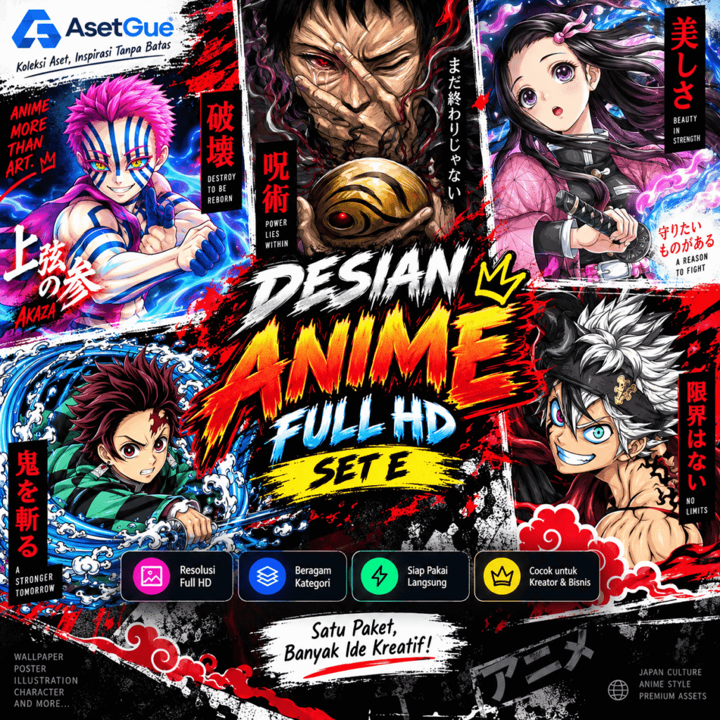 Desain Anime Full HD – Set E