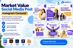 Market Value Social Media Post Instagram Carousel - 1