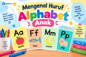 Mengenal Huruf Alphabet Anak – Worksheet Belajar A-Z